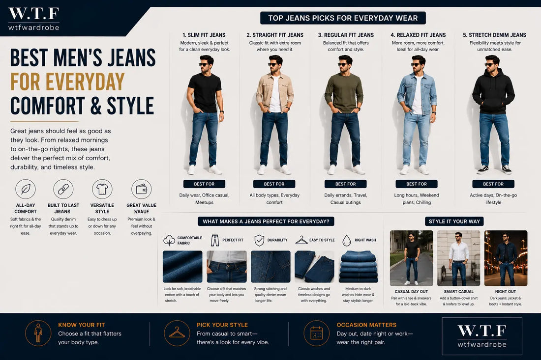 Best Men's Jeans for Everyday Comfort and Style