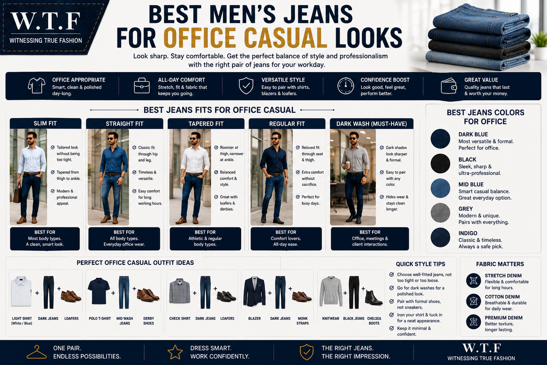 Best Men's Jeans for Office Casual Looks