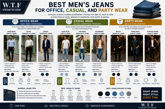 Best Men's Jeans for Office, Casual, and Party Wear