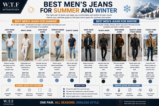Best Men's Jeans for Summer and Winter