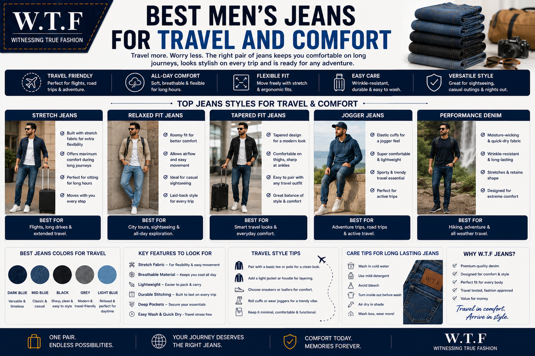 Best Men's Jeans for Travel and Comfort