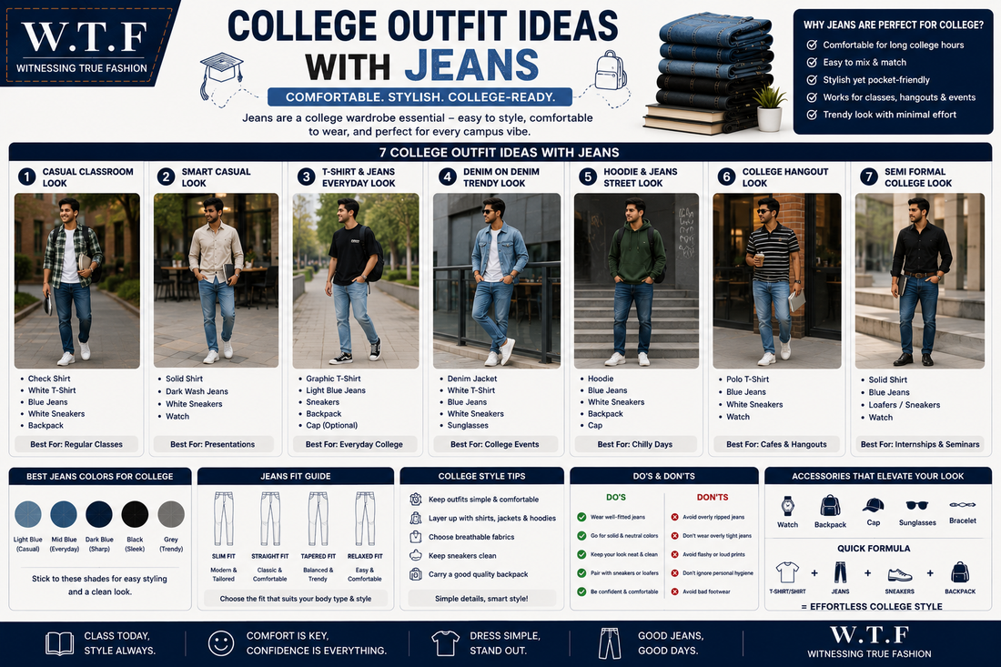 College Outfit Ideas with Jeans