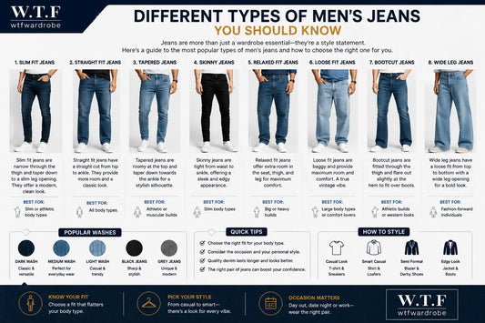 Different Types of Men's Jeans You Should Know