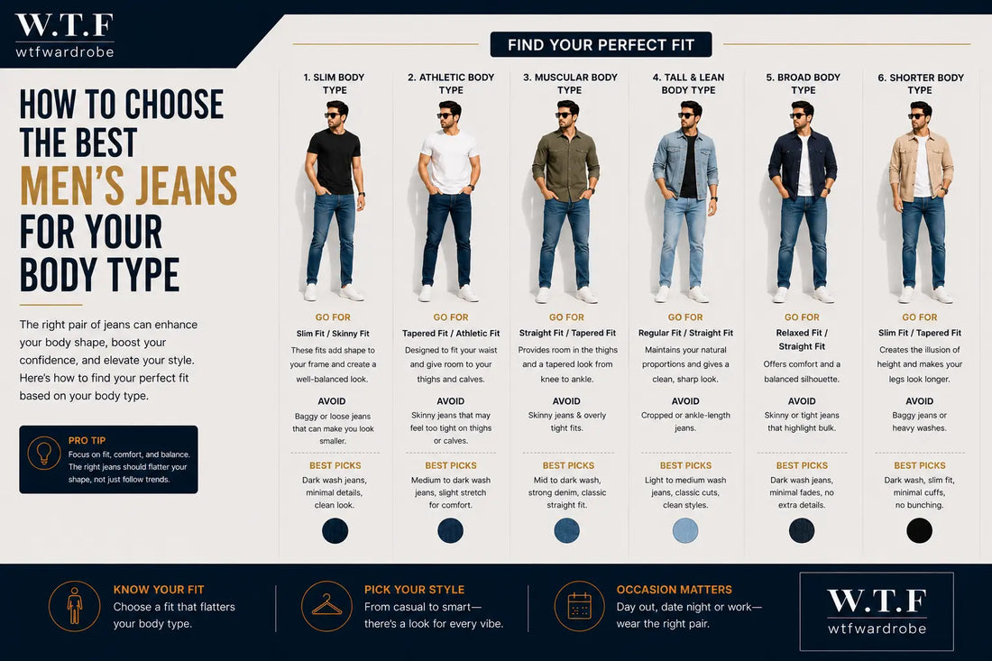 How to Choose the Best Men's Jeans for Your Body Type