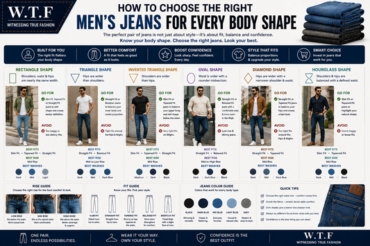How to Choose the Right Men's Jeans for Every Body Shape