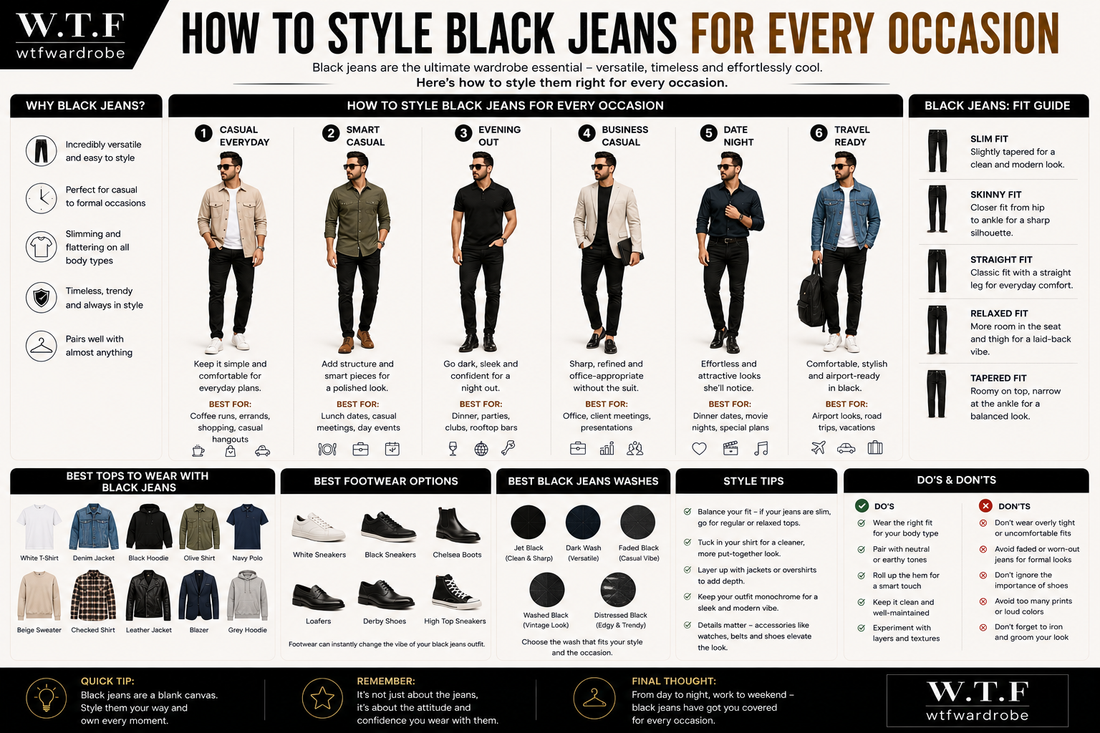 How to Style Black Jeans for Every Occasion