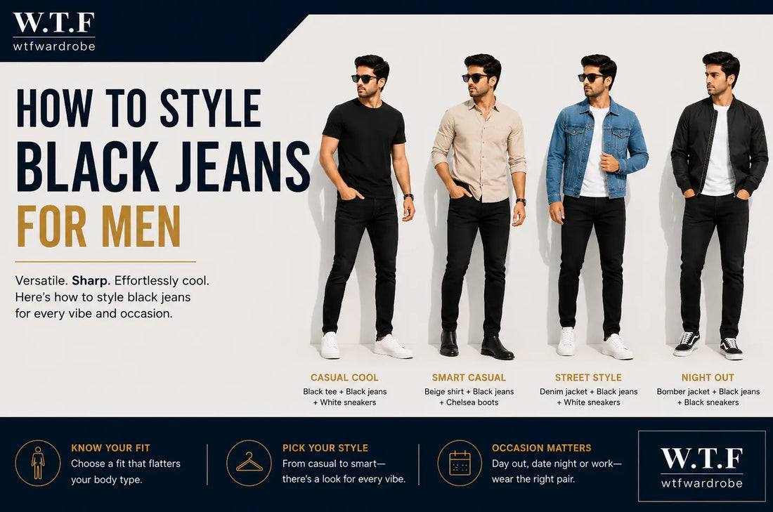 How to Style Black Jeans for Men