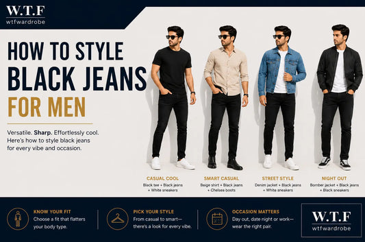 How to Style Black Jeans for Men