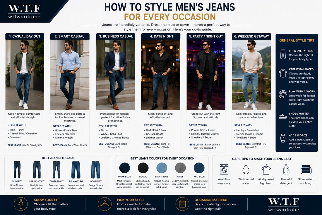 How to Style Men's Jeans for Every Occasion