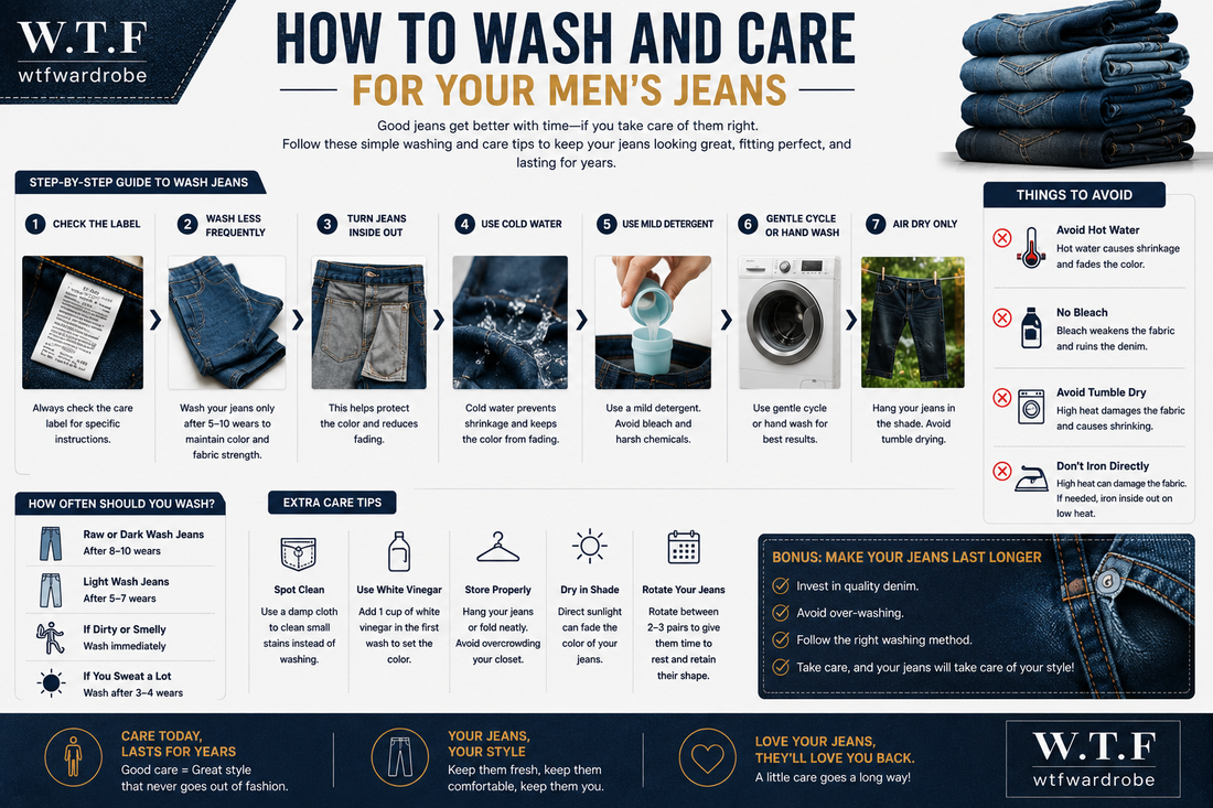 How to Wash and Care for Your Men's Jeans