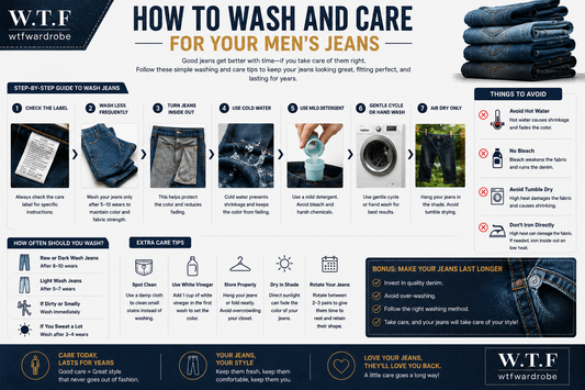 How to Wash and Care for Your Men's Jeans