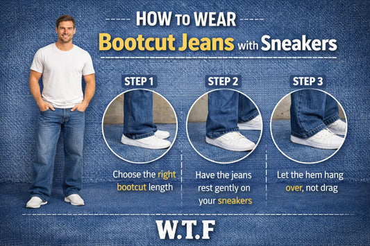 How to Wear Bootcut Jeans with Sneakers