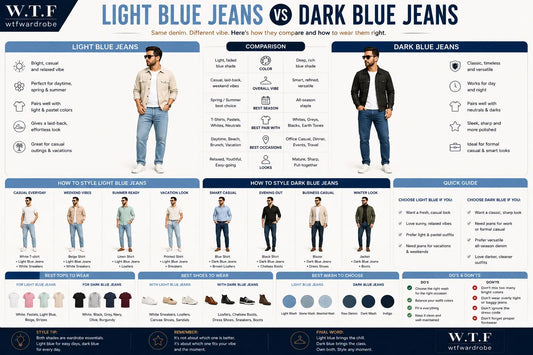 Light Blue Jeans vs Dark Blue Jeans: Which One Should You Choose?