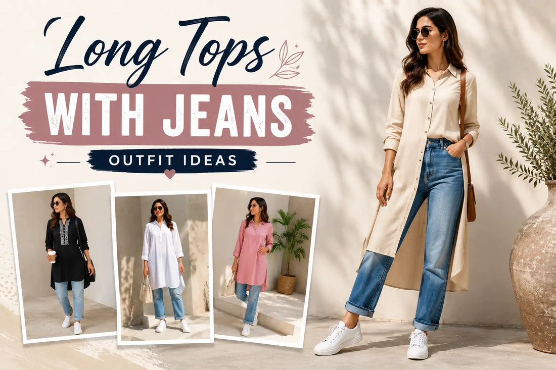 Long Tops with Jeans Outfit Ideas