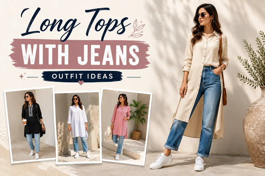 Long Tops with Jeans Outfit Ideas