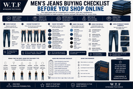 Men's Jeans Buying Checklist Before You Shop Online