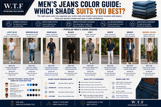 Men's Jeans Color Guide: Which Shade Suits You Best?