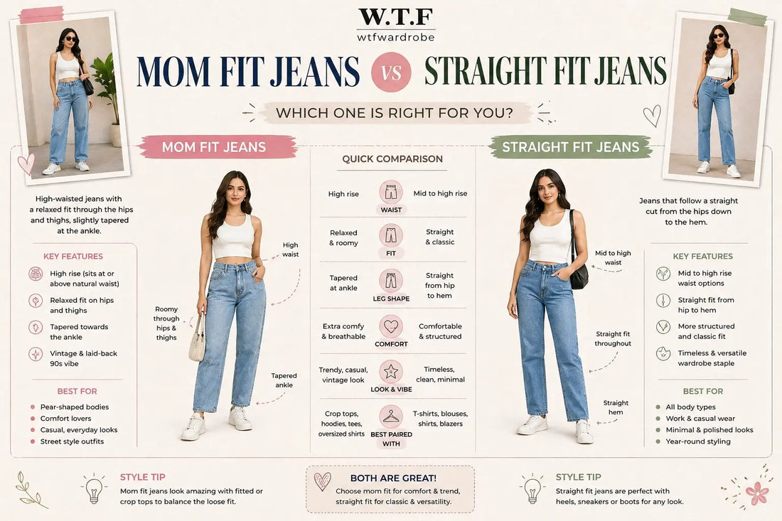 Mom Fit Jeans vs Straight Fit Jeans: Which Is Better? – W.T.F ...