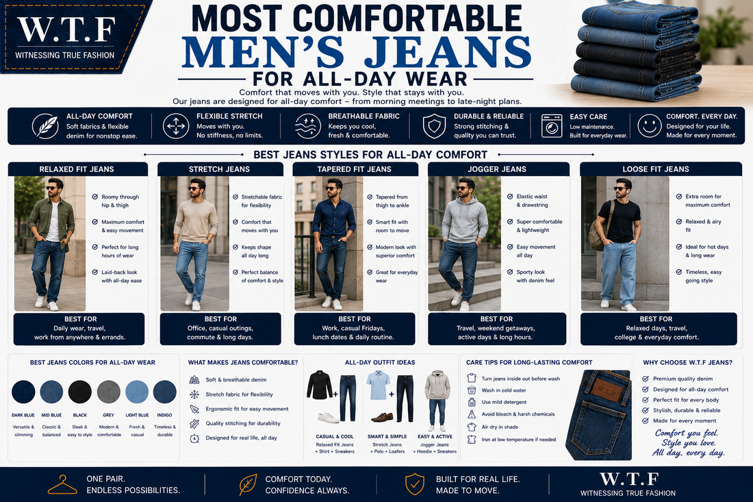Most Comfortable Men's Jeans for All-Day Wear