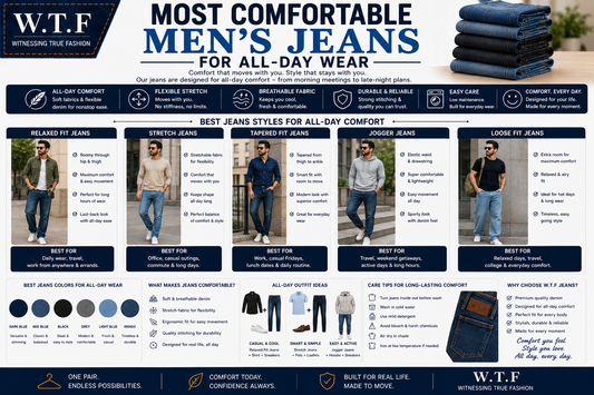 Most Comfortable Men's Jeans for All-Day Wear