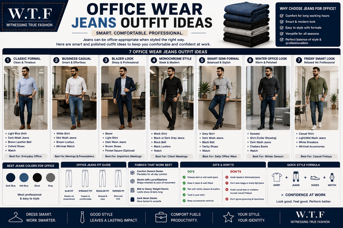 Office Wear Jeans Outfit Ideas