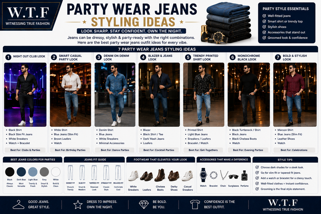 Party Wear Jeans Styling Ideas