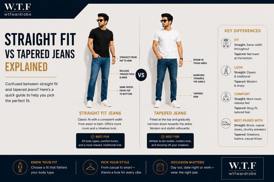 Straight Fit vs Tapered Jeans Explained