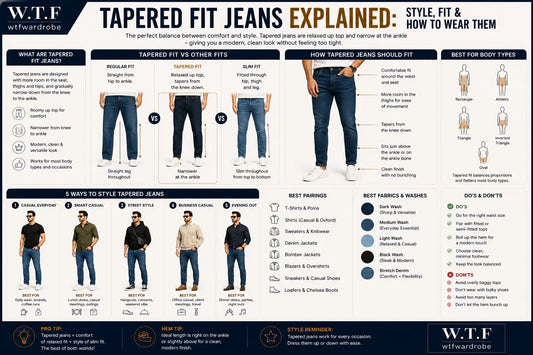Tapered Fit Jeans Explained: The Perfect Balance of Comfort and Style