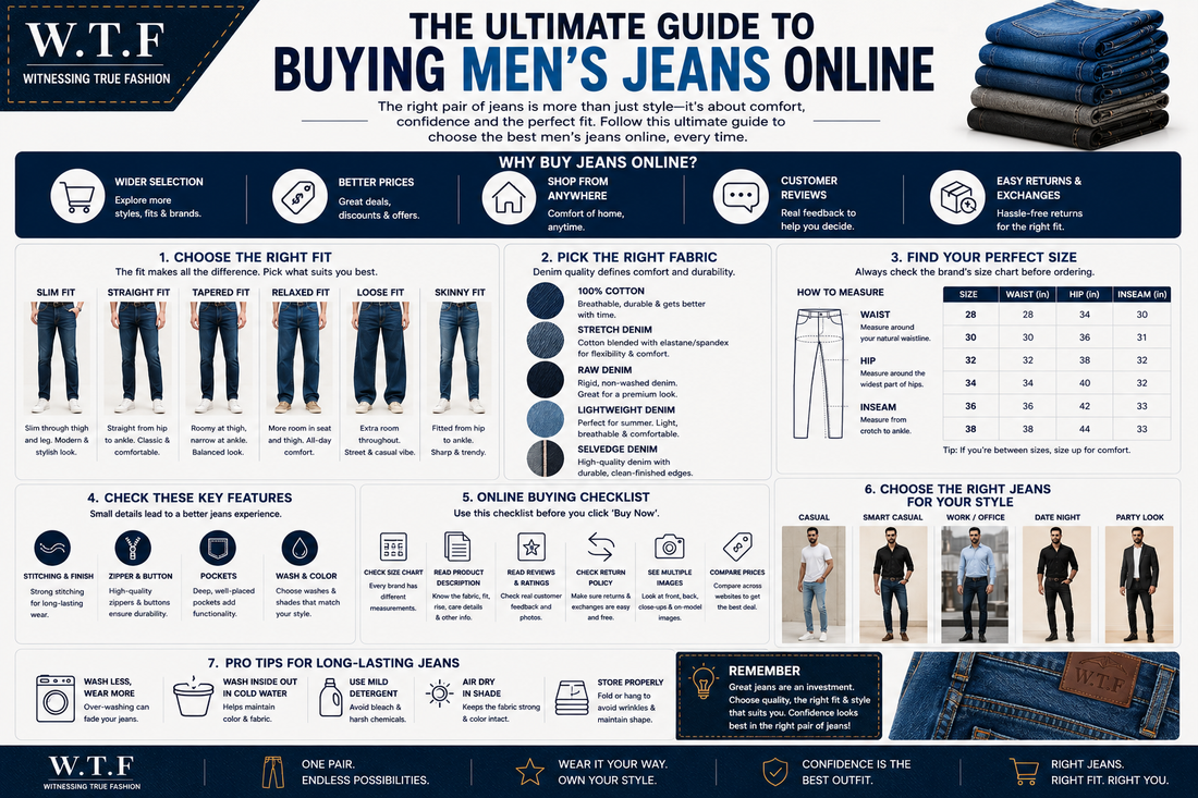 The Ultimate Guide to Buying Men's Jeans Online