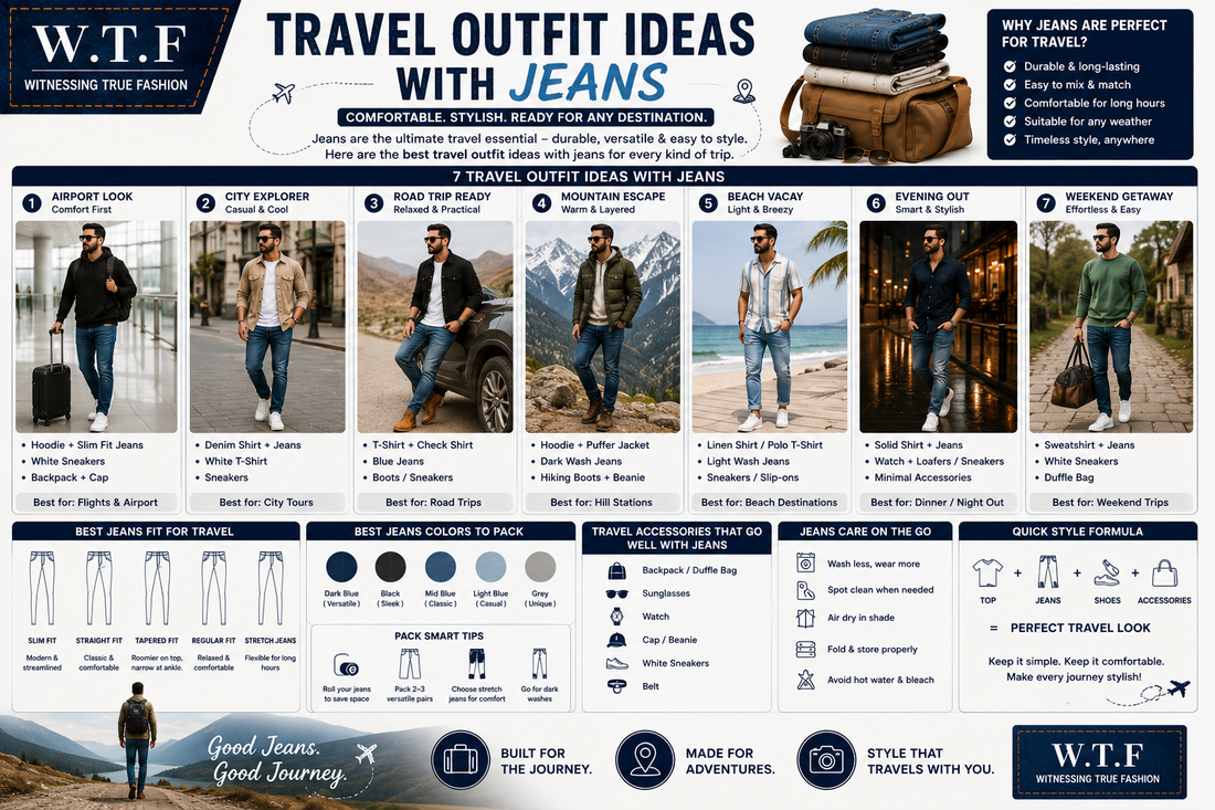 Travel Outfit Ideas with Jeans