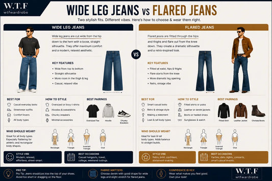 Wide Leg Jeans vs Flared Jeans: Which Style is Better for Men?