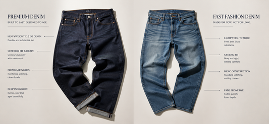 Premium Denim vs Fast Fashion Denim: The Difference