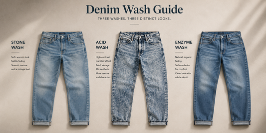 Stone Wash vs Acid Wash vs Enzyme Wash Jeans Explained