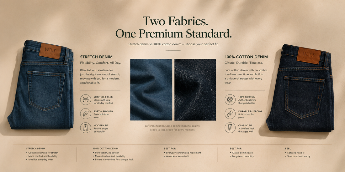 Stretch Denim vs 100% Cotton Denim: Which Is Better?