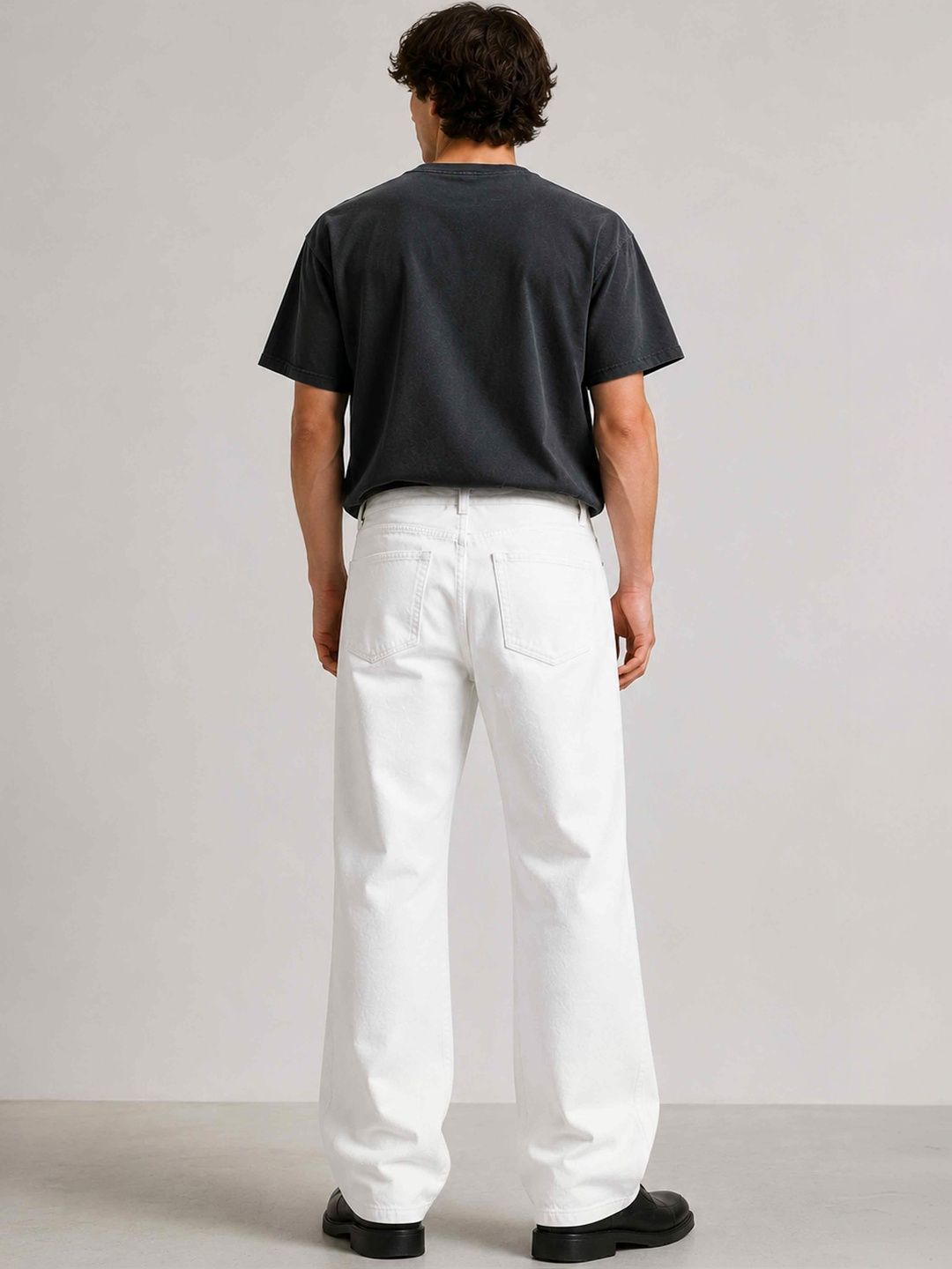 W.T.F Men Pure Cotton Comfort Straight Fit Jeans
