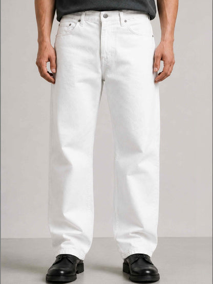 W.T.F Men Pure Cotton Comfort Straight Fit Jeans